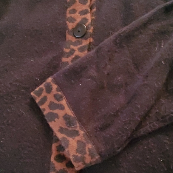 Blast black sweater with leopard print size XL - Picture 3 of 3